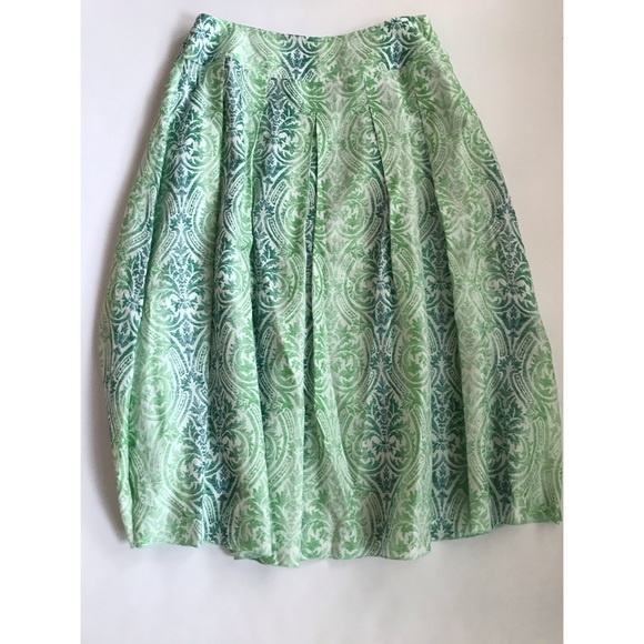 Coldwater Creek Women’s Multicolored Pleated Full Skirt Small - Picture 2 of 8